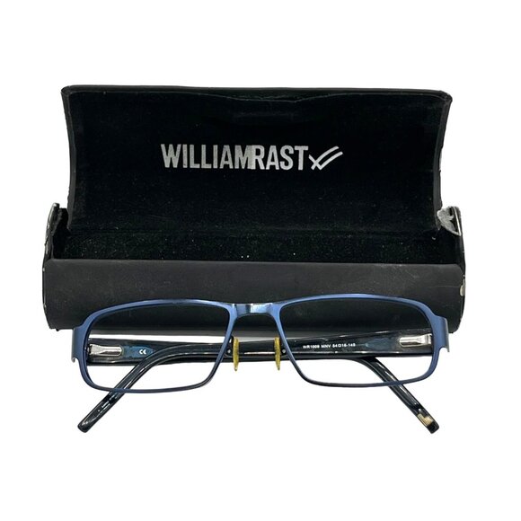 William Rast Other - William Rast WR1009 Mens Blue Rectangle FRAMES ONLY MNV 54-16-140 Includes Case